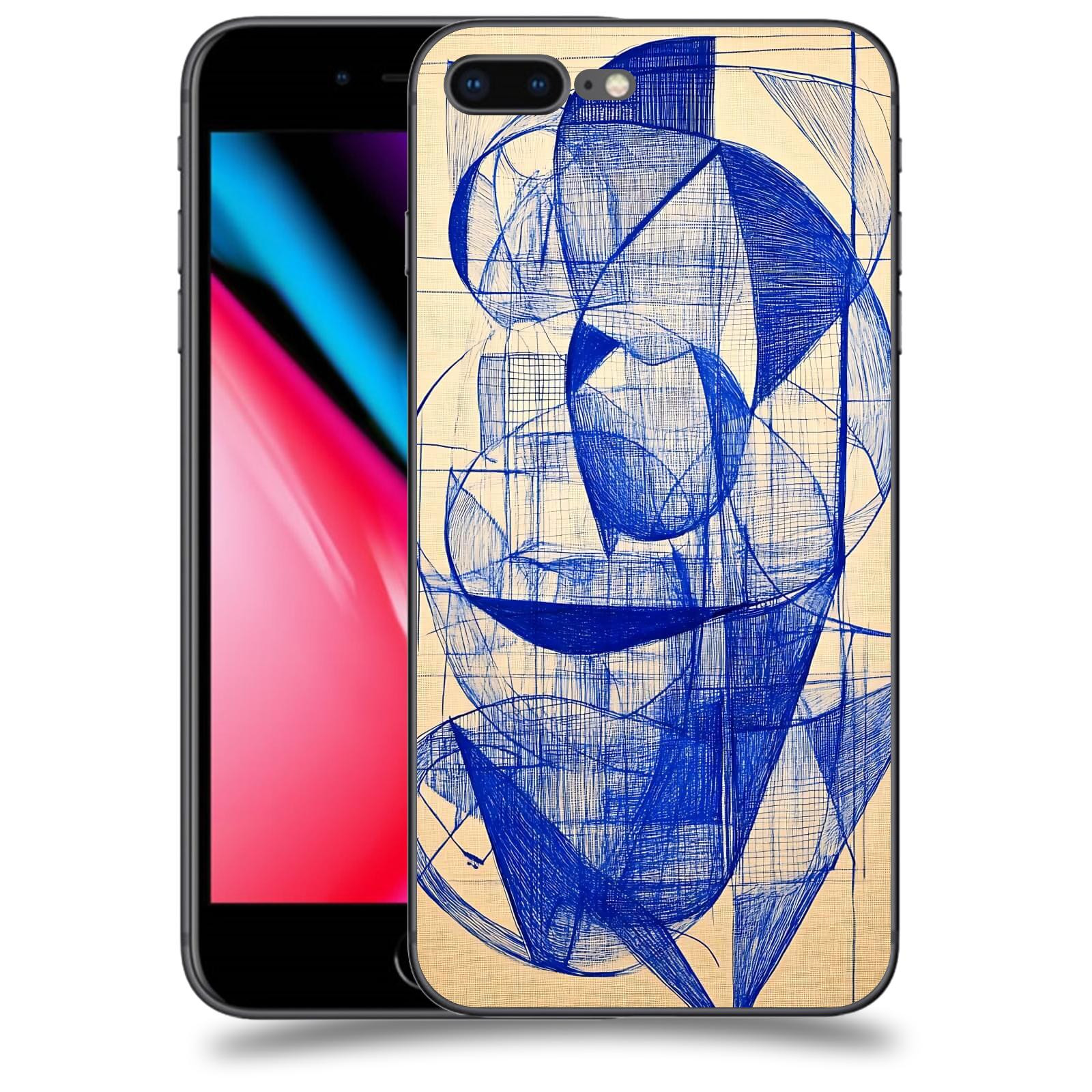 ACOVER Kryt na mobil Apple iPhone 8 Plus - Geometrický chaos