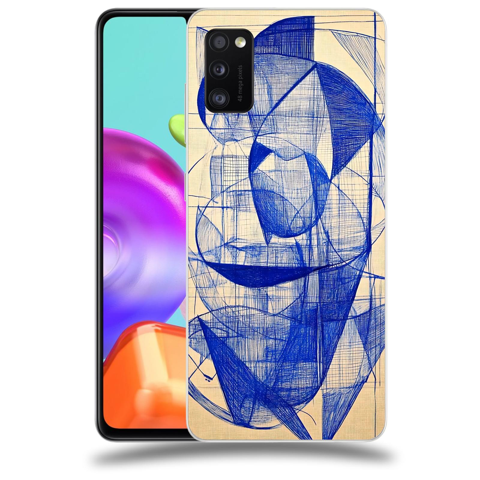 ACOVER Kryt na mobil Samsung Galaxy A41 A415F - Geometrický chaos