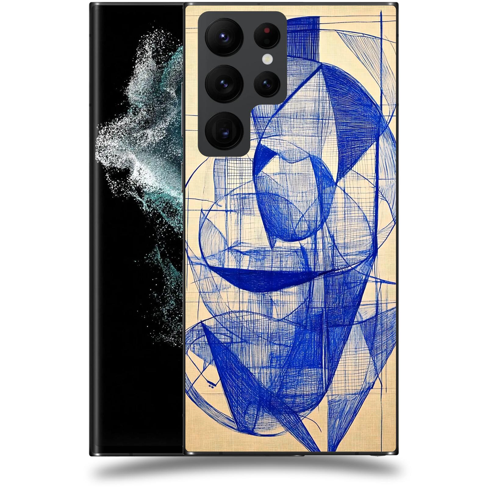 ACOVER Kryt na mobil Samsung Galaxy S22 Ultra 5G - Geometrický chaos