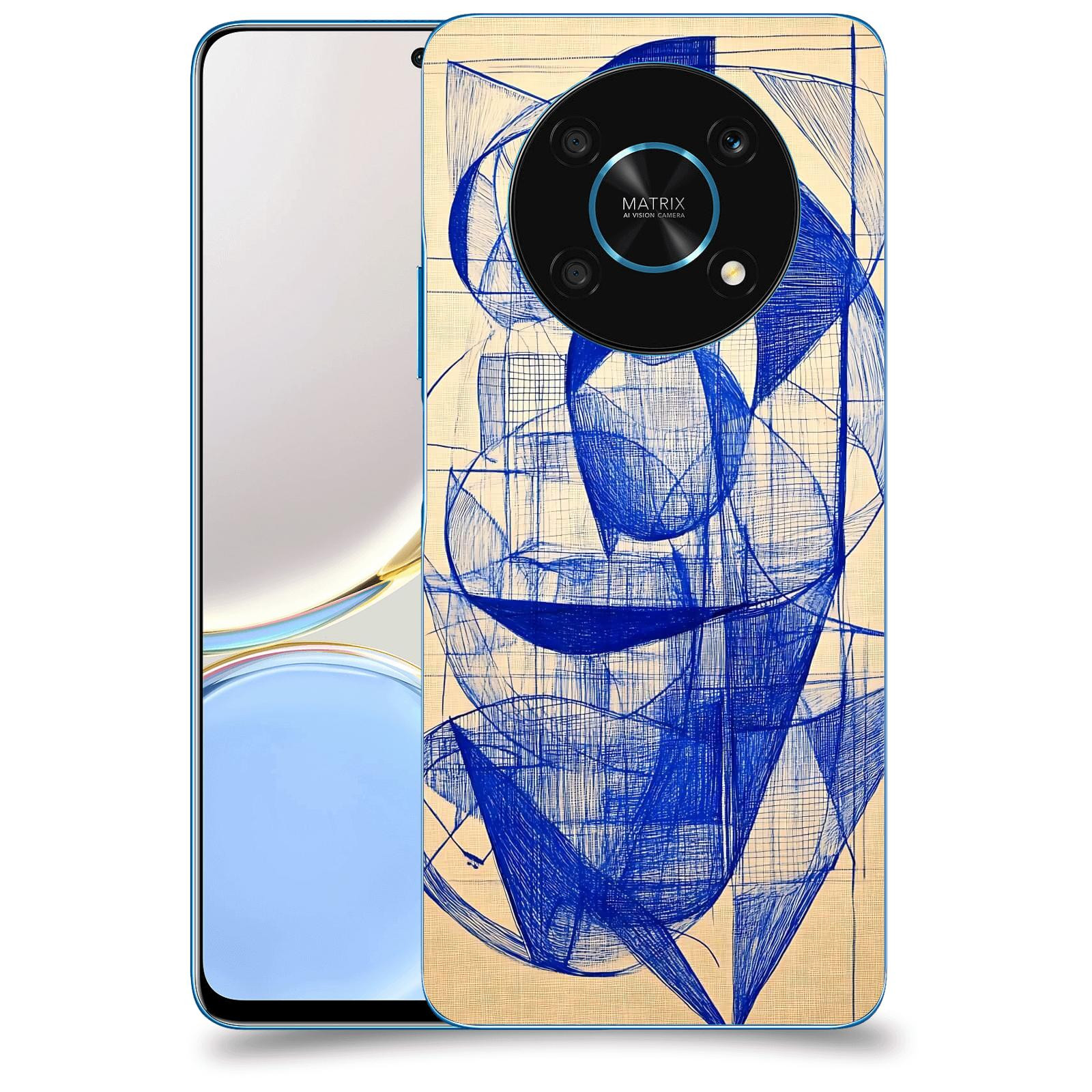 ACOVER Kryt na mobil Honor Magic 4 Lite 5G - Geometrický chaos