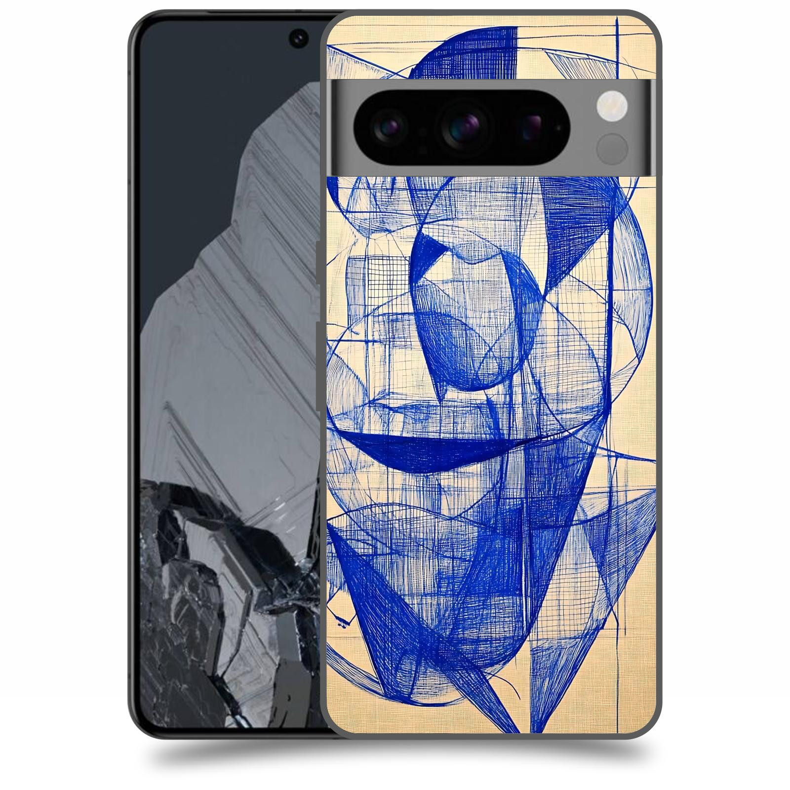 ACOVER Kryt na mobil Google Pixel 8 Pro - Geometrický chaos