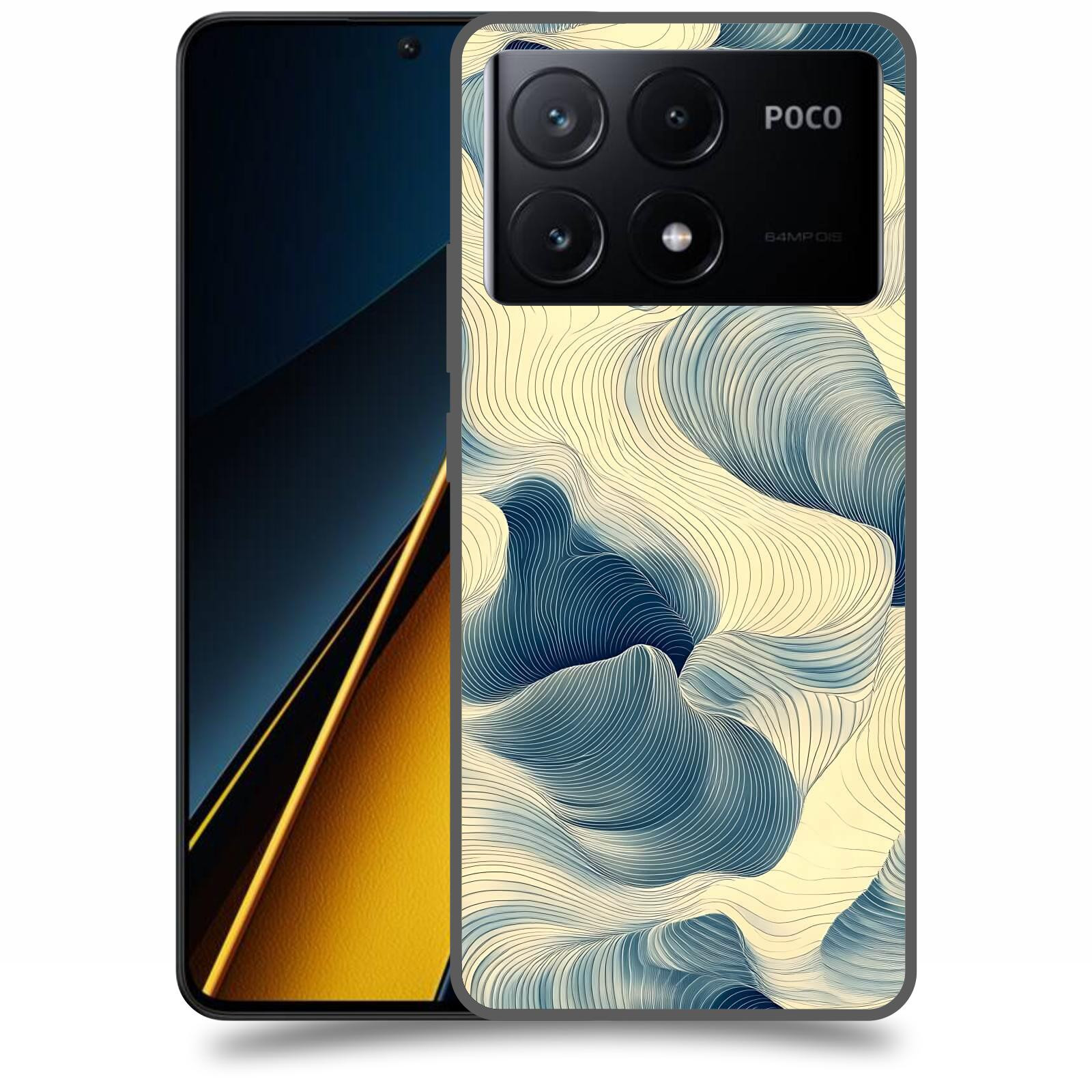 ACOVER Kryt na mobil Poco X6 Pro 5G - Hluboké proudy