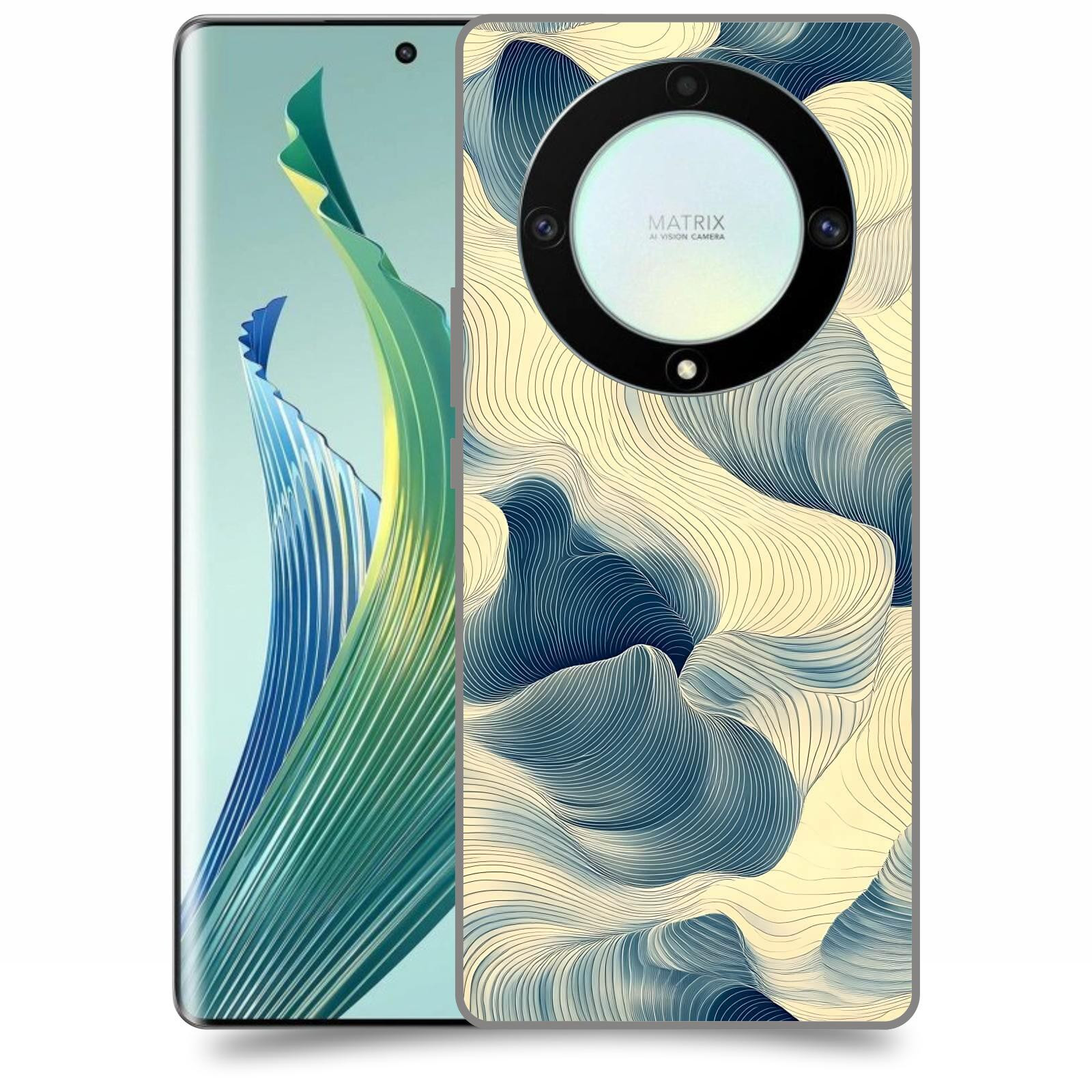 ACOVER Kryt na mobil Honor Magic 5 Lite 5G - Hluboké proudy