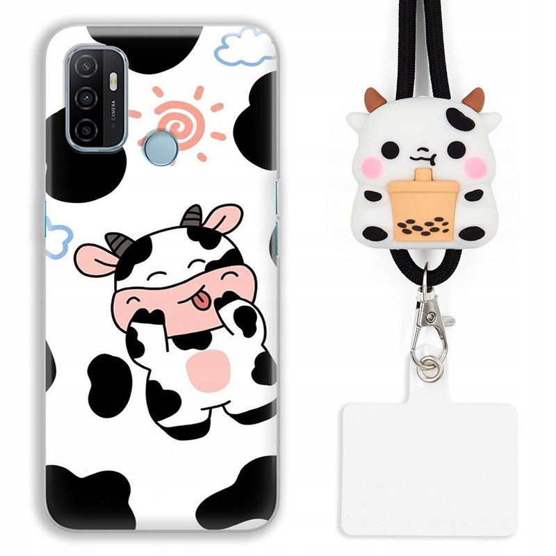 Pouzdro Pro Oppo A53S Kryt Kryt Case Kravička Moo Kráva Módní Top Vzory