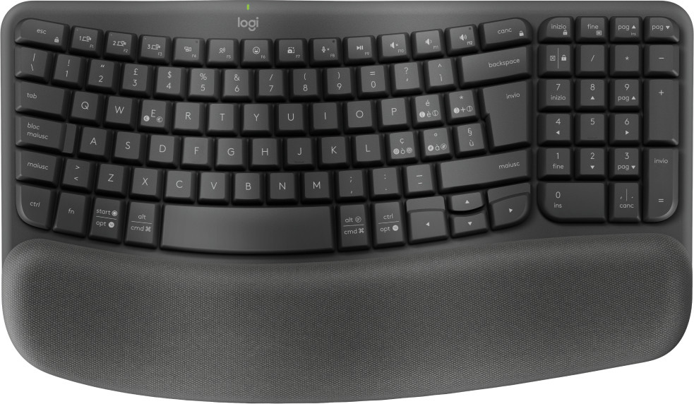 Membránová klávesnice Logitech Wave Keys Qwerty Italská