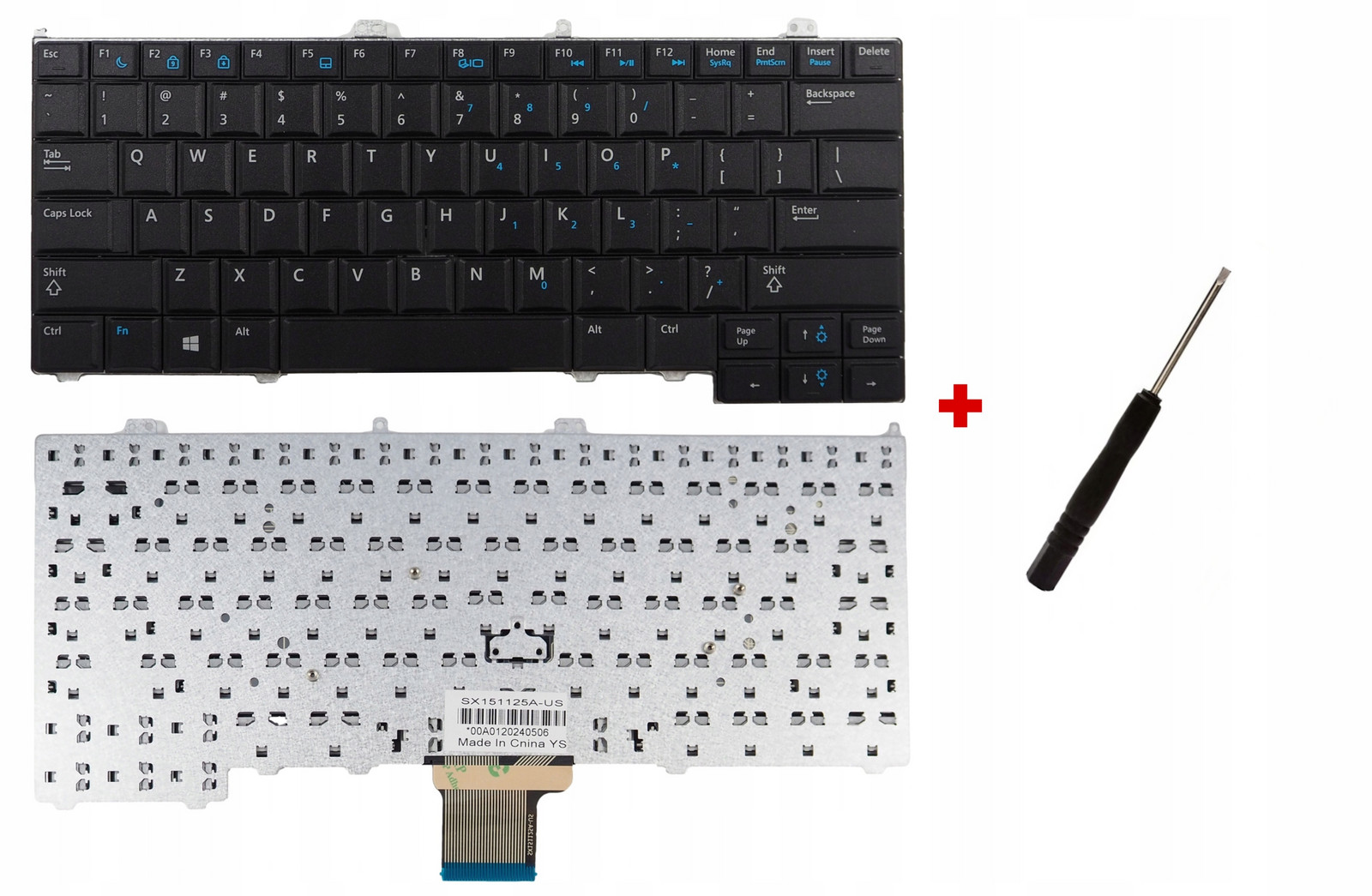 Nová Qwerty Klávesnice Pro Notebook Dell Latitude E7240 E7420 E7440 Pl