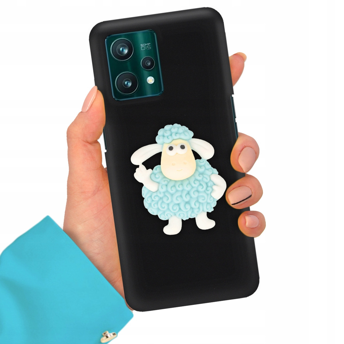 Pouzdro Matné Pro Realme 9 Pro Plus Tyrkysový Beránek