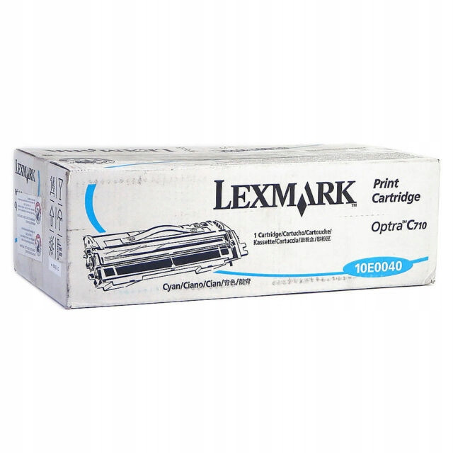 Tonerová kazeta Lexmark 10E0040 cyan originál