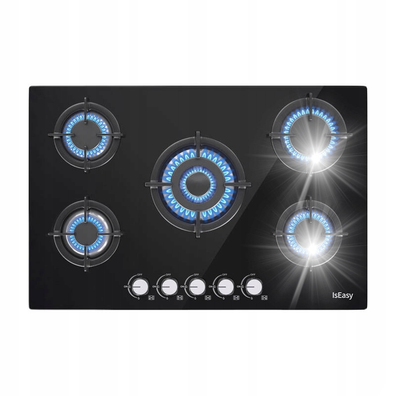Plynová deska Iseasy Mgbg-775 5 Litinových Hořáků Ng Lpg Pro Vestavbu