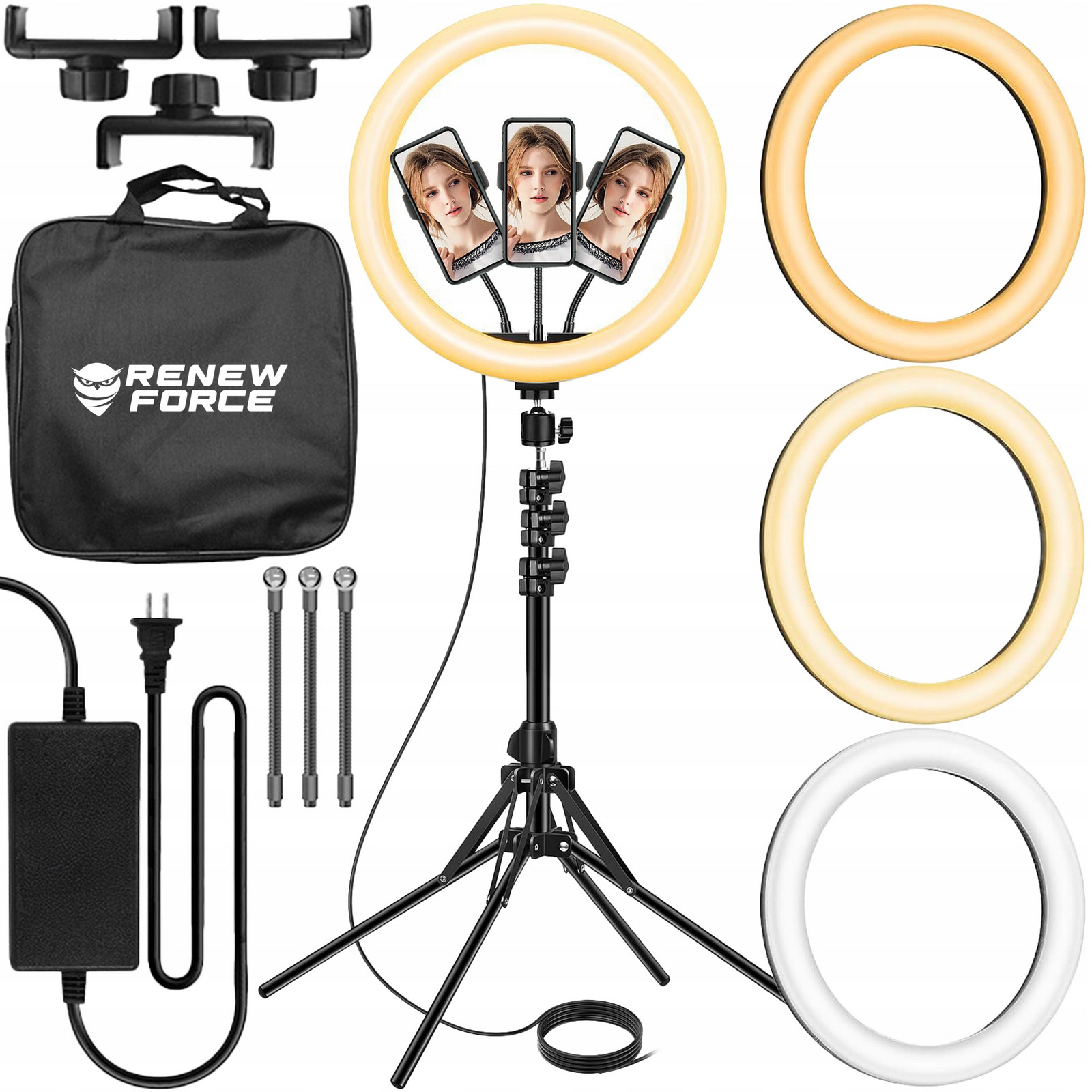 Kruhová lampa pro Selfie Ring Led se stativem pro make-up Barvy 210 cm