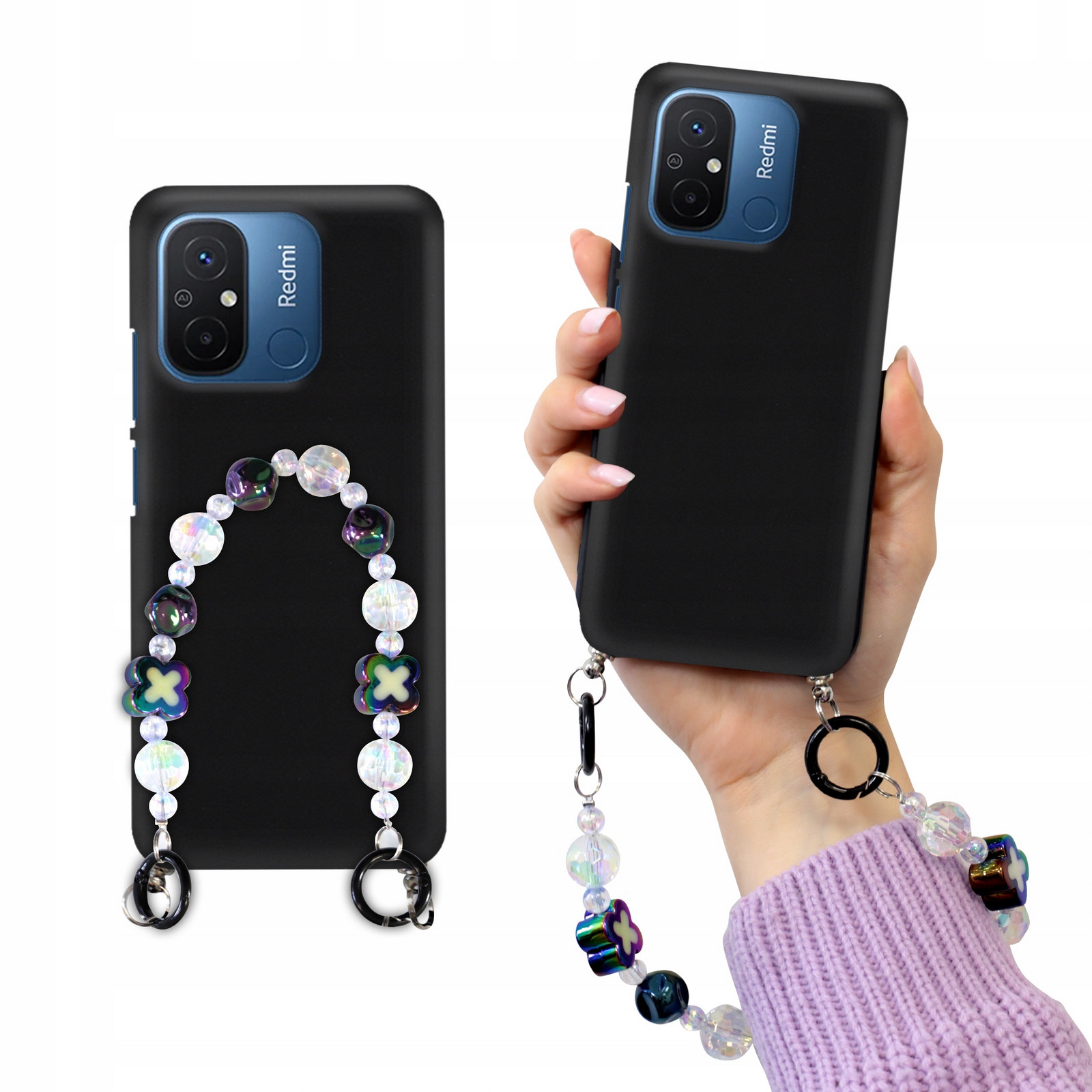 Pouzdro Matné Black Pro Xiaomi Redmi 12c Korále Holo