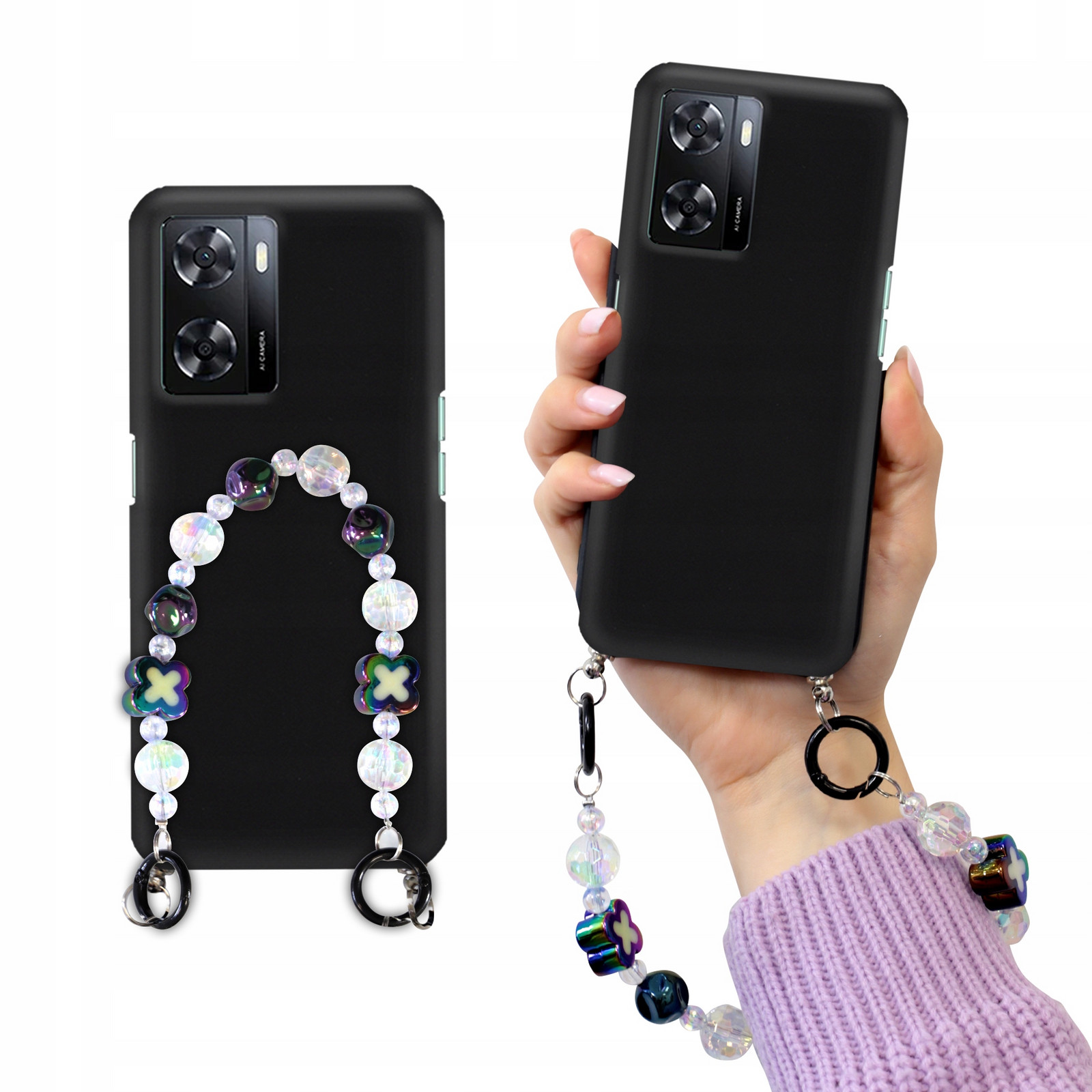 Pouzdro Mat Černé Pro Oppo A57s 4G Blink Korále Holo