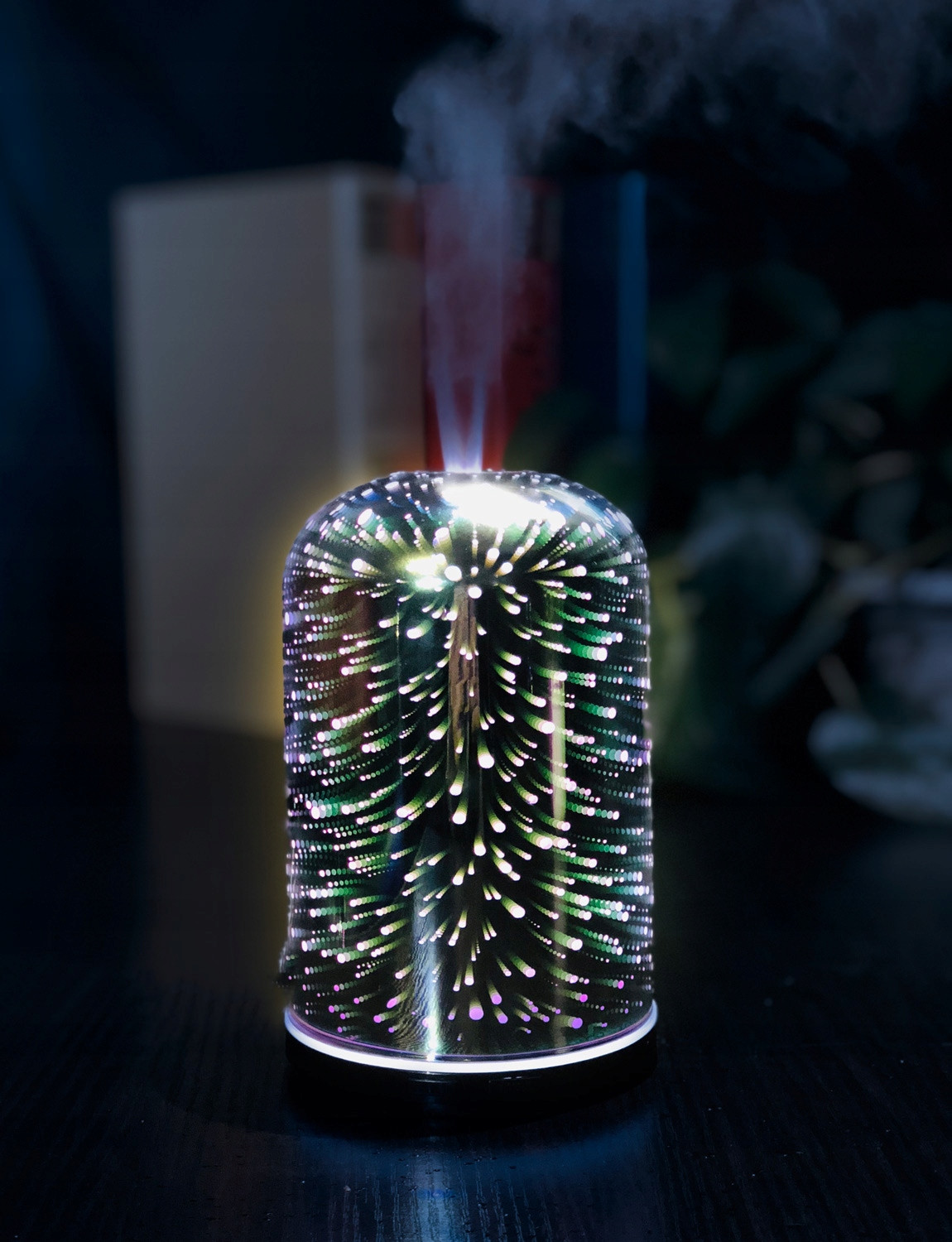 Difuzér Vůně 120 ML, Skleněný Led 7 Barev Aromateriapia Lund 66901