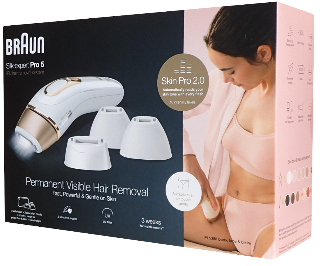 Depilátor Ipl Braun PL5358 Silk-Expert Pro 5 pro Bikiny nohou těla obličeje