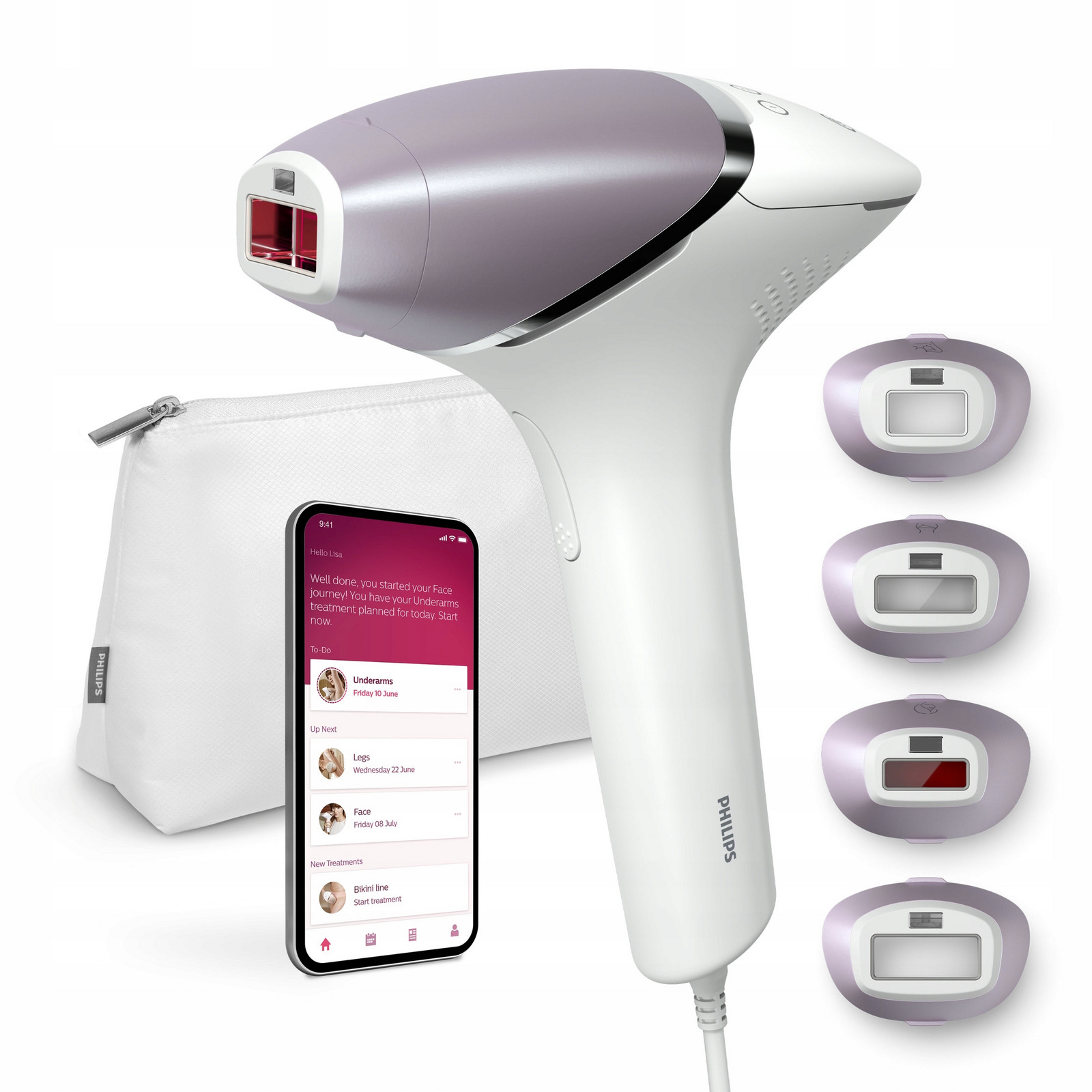 Set Ipl epilátor Philips Lumea Prestige Se 4 Nástavci Pouzdro