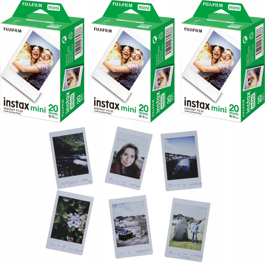 Sada náplní Instax Mini 60 fotografií pro instax fotoaparátu 8 9 11 12 Fujifilm