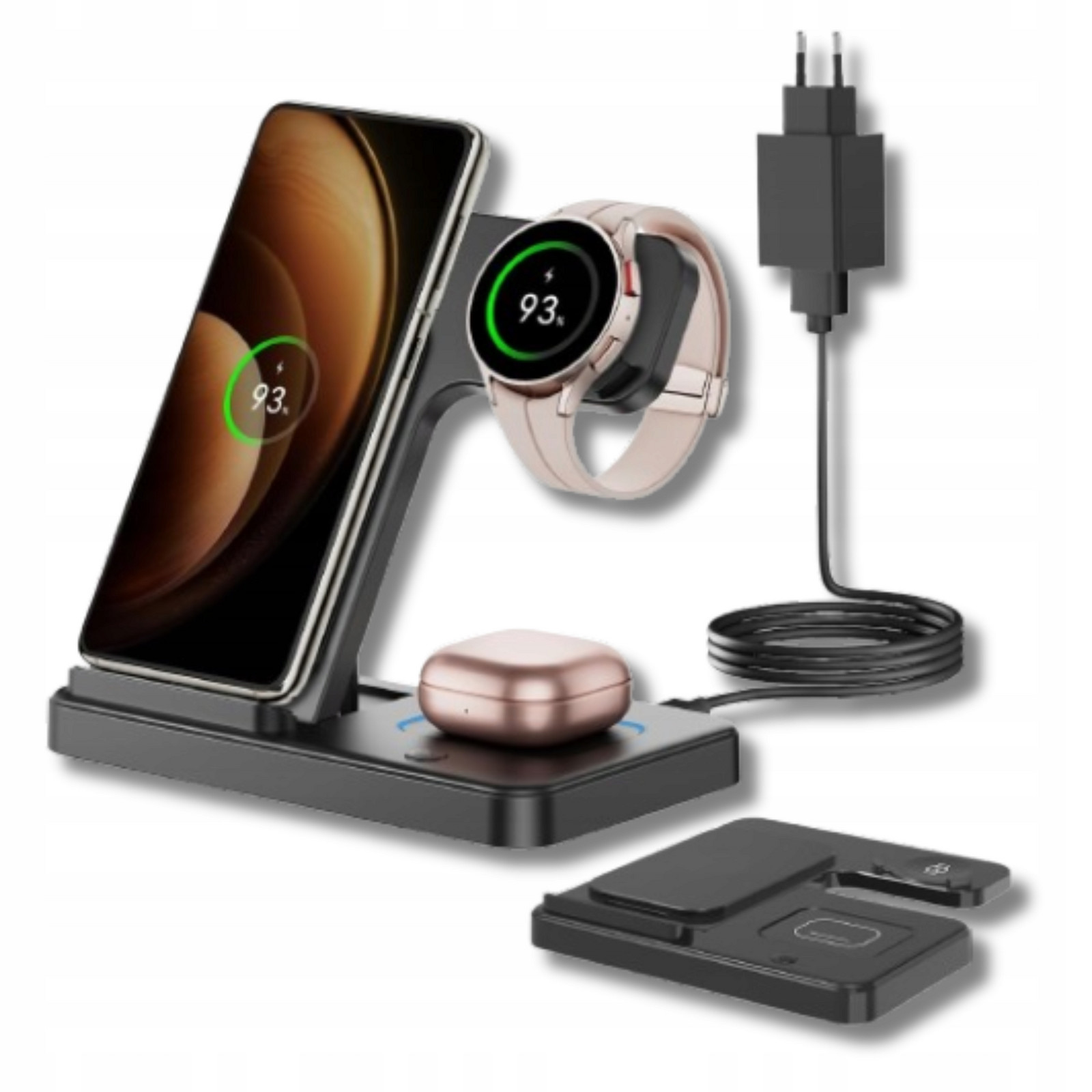 Indukční nabíječka Bezdrátová pro Galaxy S21-24 Ultra Watch Note Buds