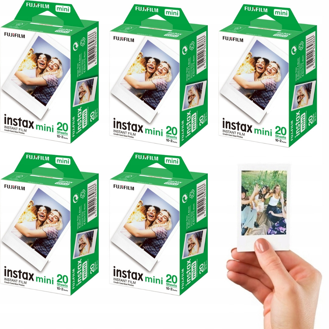 Sada náplní Instax Mini pro Instaxa fotoaparát 8 9 11 12 Fujifilm 100 fotografií