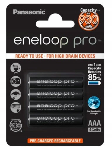 Akumulátor Eneloop Aaa (R3) 930 mAh 4 ks