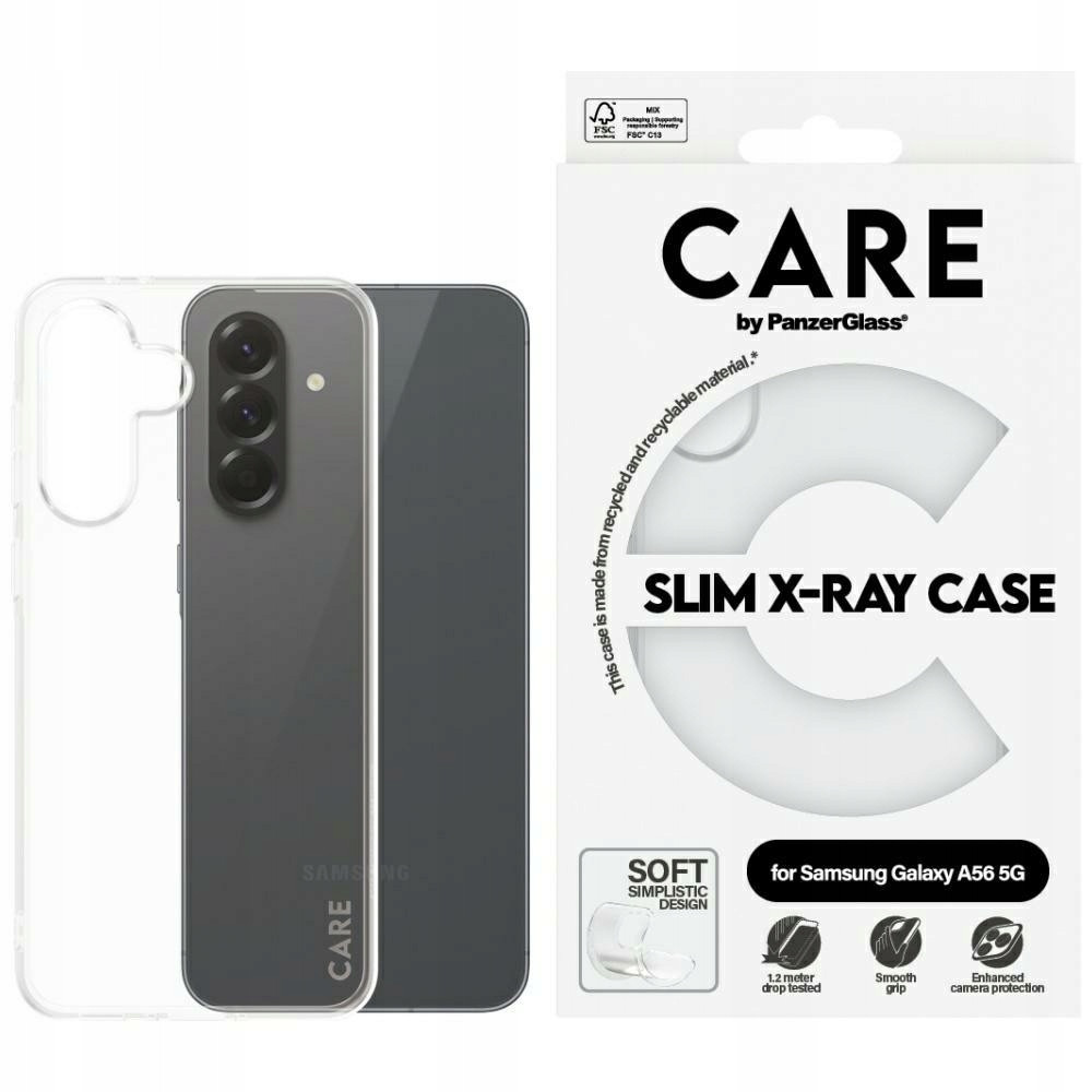 Pouzdro Care by PanzerGlass Fashion X-Ray pro Samsung Galaxy A56 5G průhledné