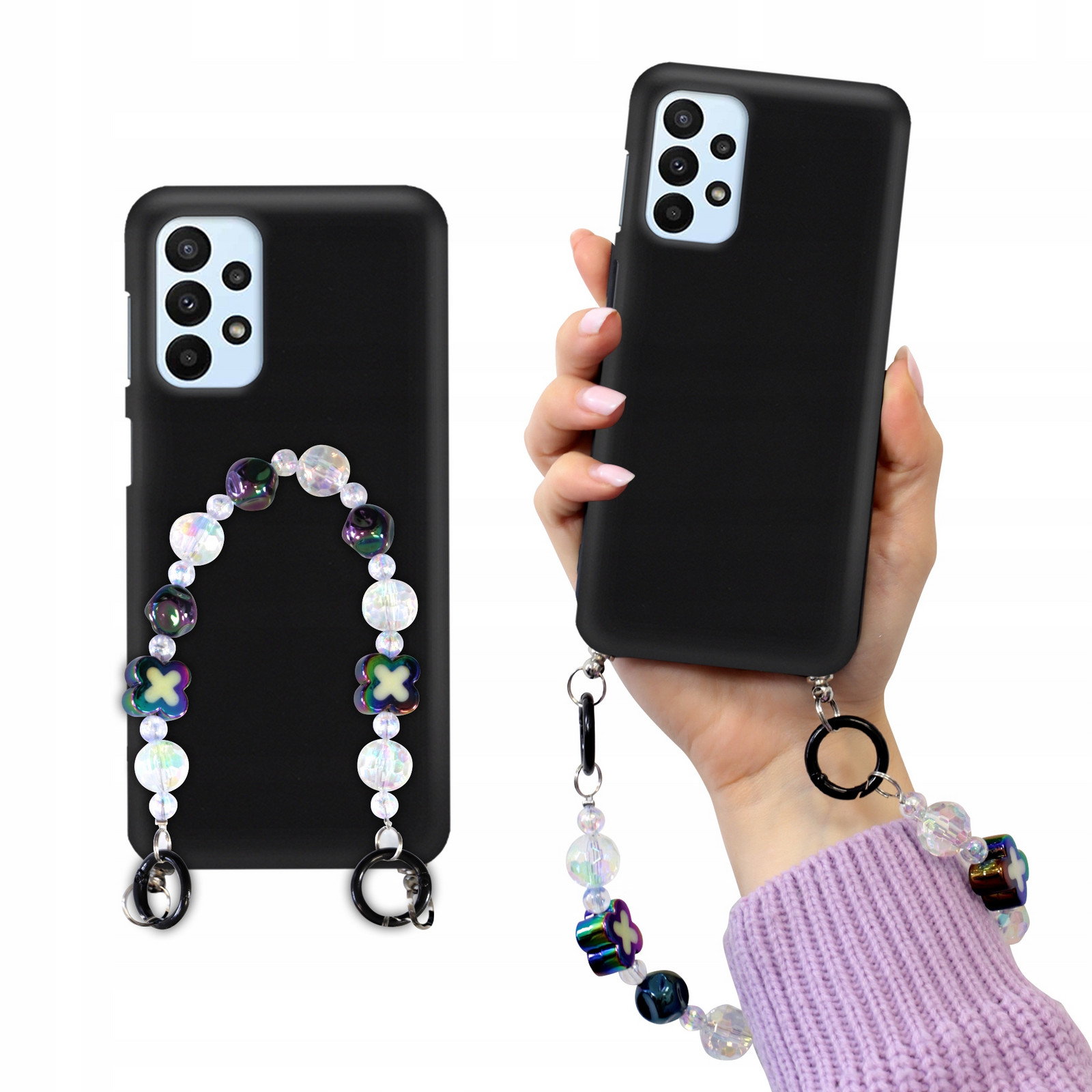 Pouzdro Matné Black Pro Samsung A23 5G Korále Holo