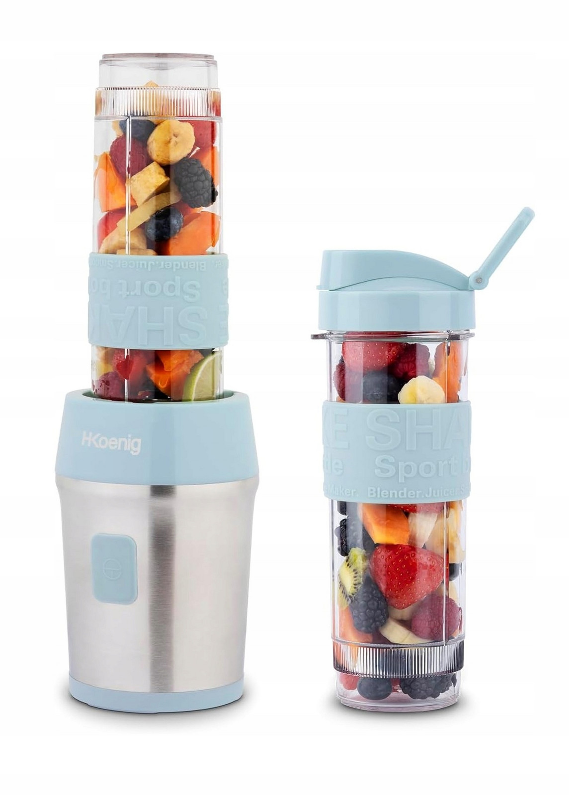 H.Koening SMOO9 Mini Blender 300W Přenosný Smoothie mixér 570 ml 2 lahve