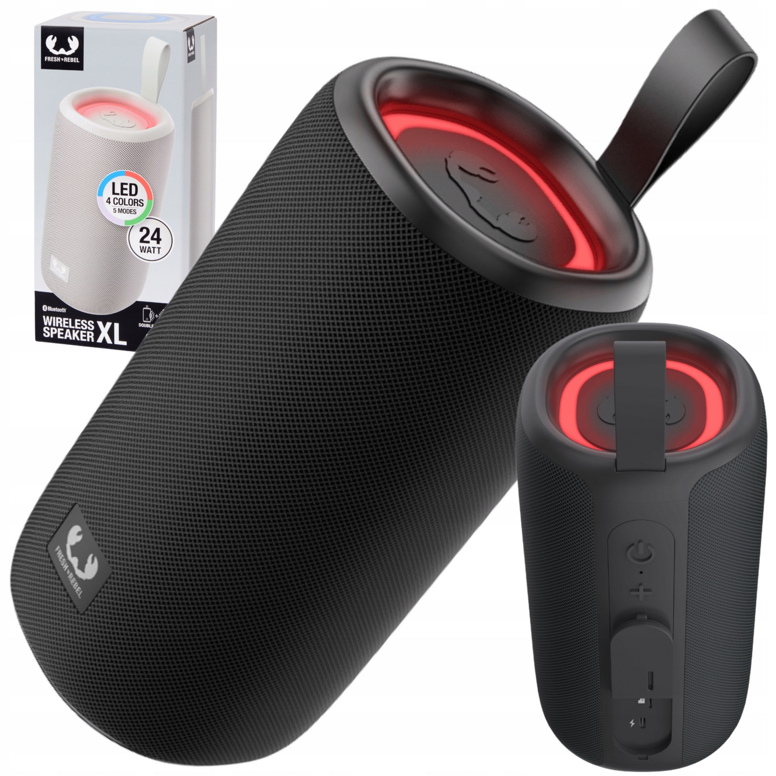 Univerzální Výkonný Bezdrátový Reproduktor Bluetooth, Cool Svítící Led