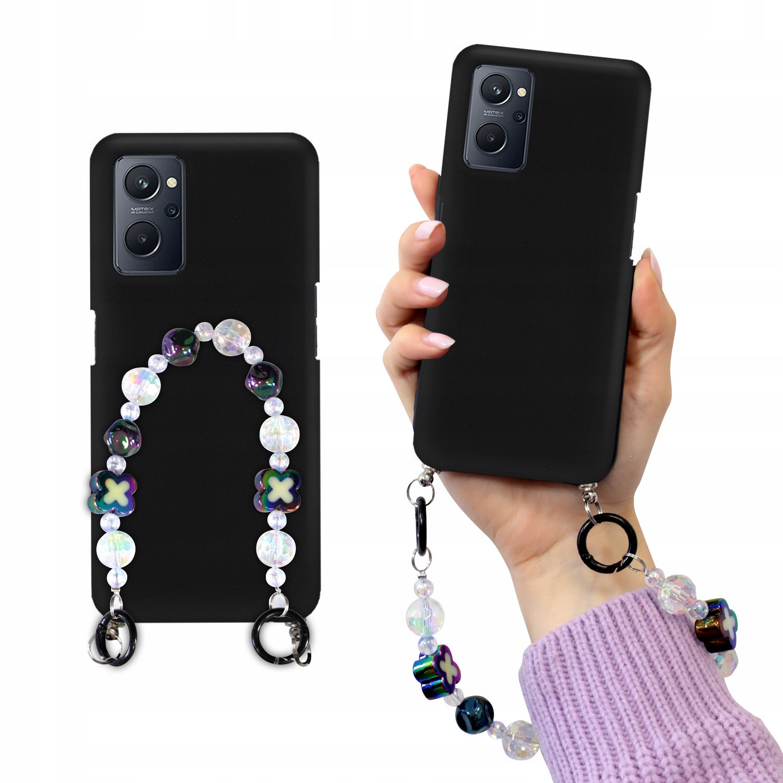 Pouzdro Matné Černé Pro Realme 9i Blink Korále Holo