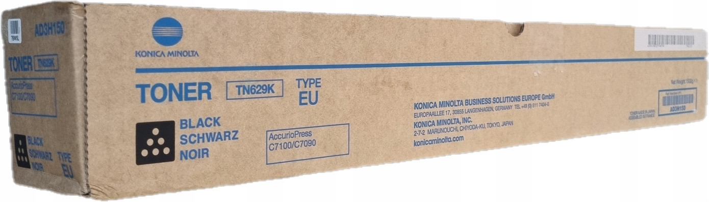 Originální toner TN-629K AD3H150 pro Konica Minolta AccurioPress C7090 C7100