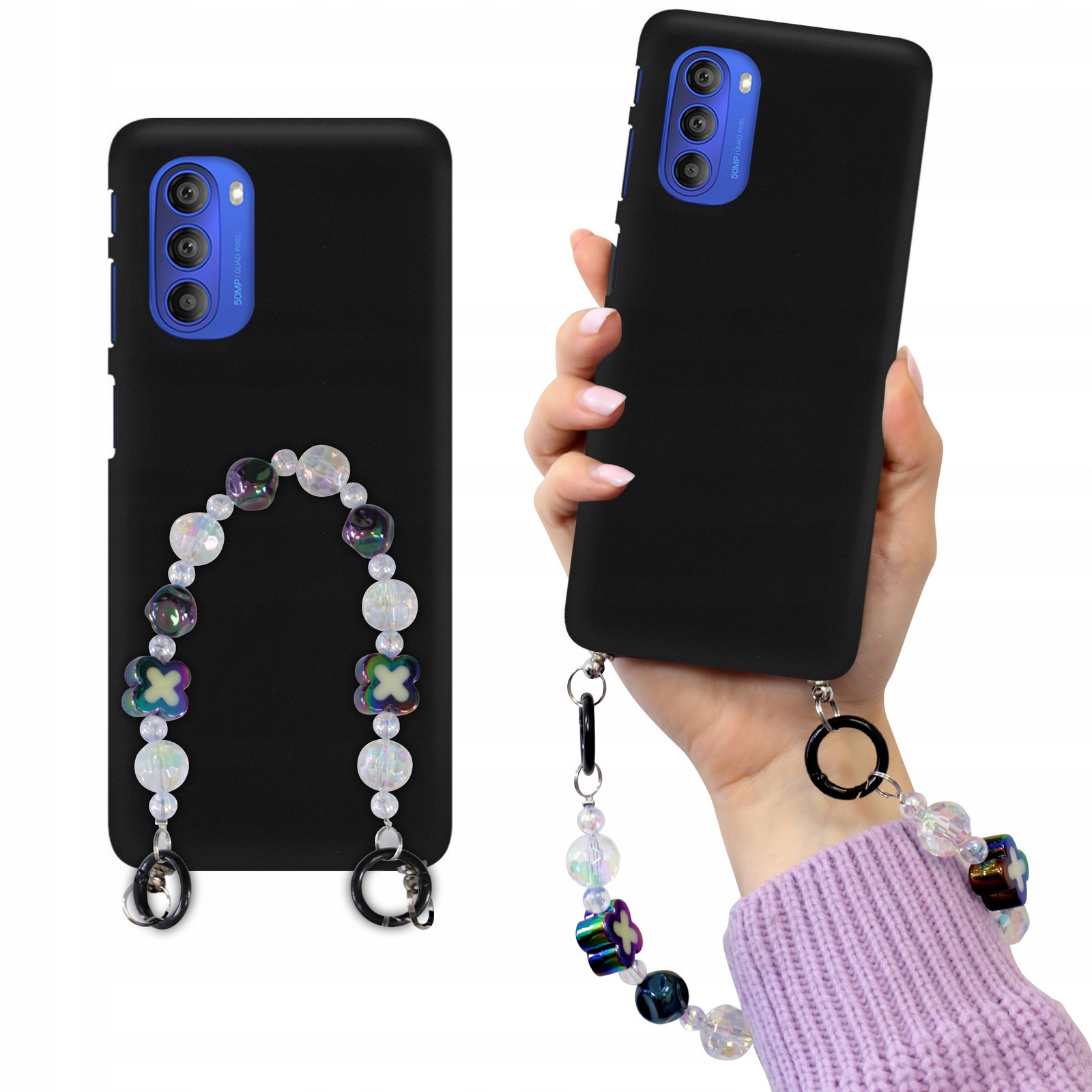 Pouzdro Matné Black Pro Motorola G51 5G Korále Holo