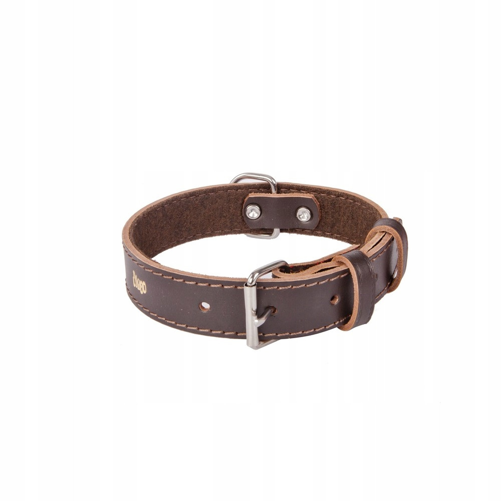 Dingo Obojek Pro Psa Podšitý Plstí 3,0X60 Hnědý