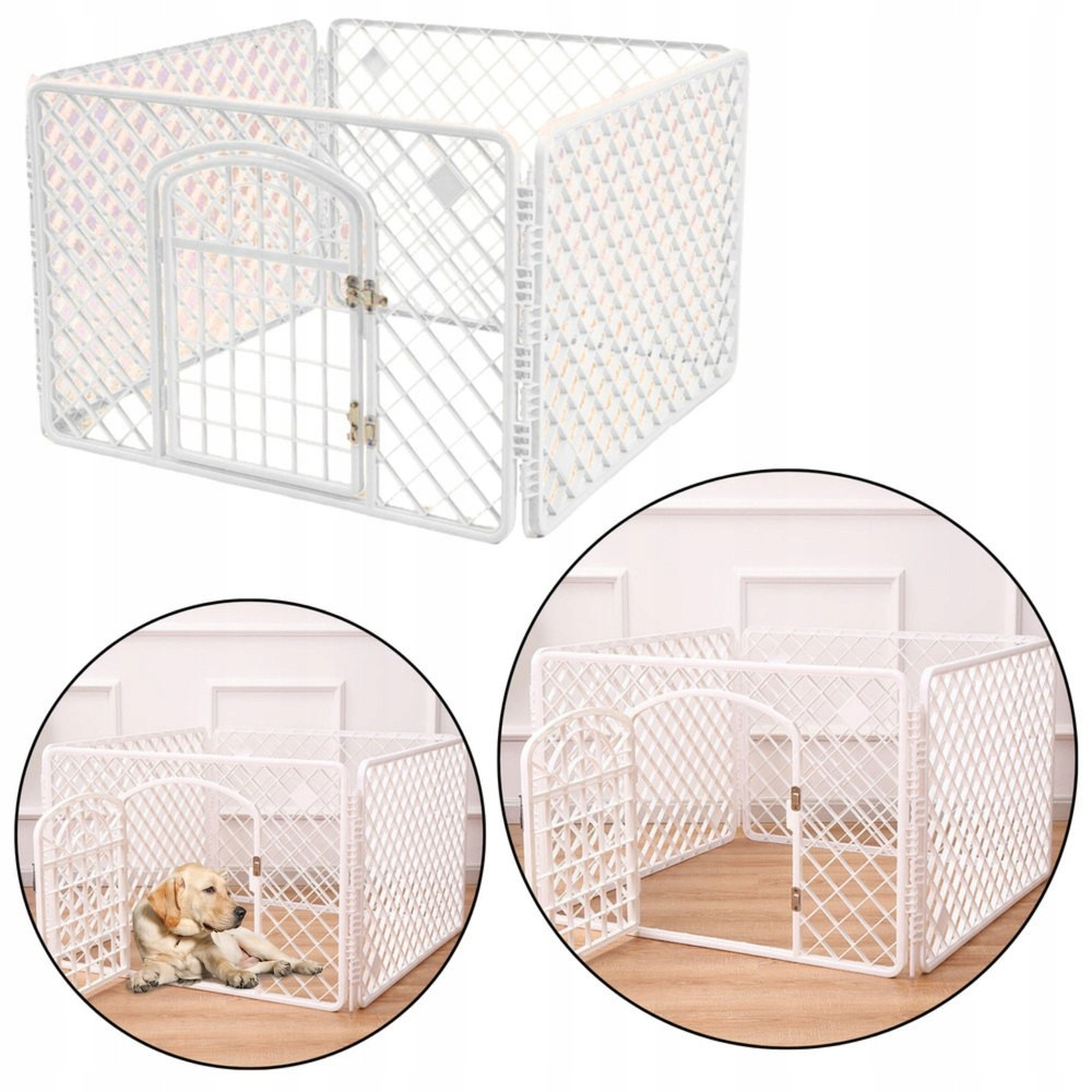 Kotec Klec pro psa Skládací dvířka Zabezpečení 90 cm x 60 cm x 60 cm