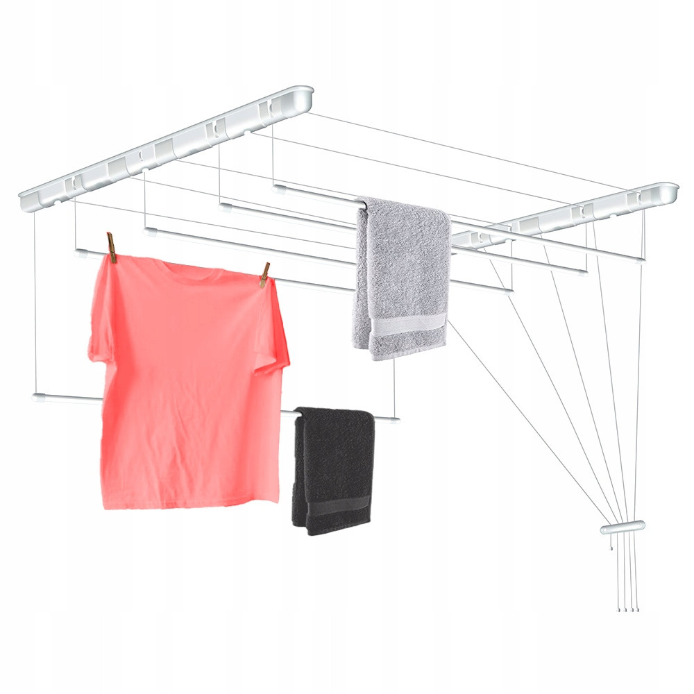 Sušák Na Prádlo Stropní 5X130 5 tyčí 130CM