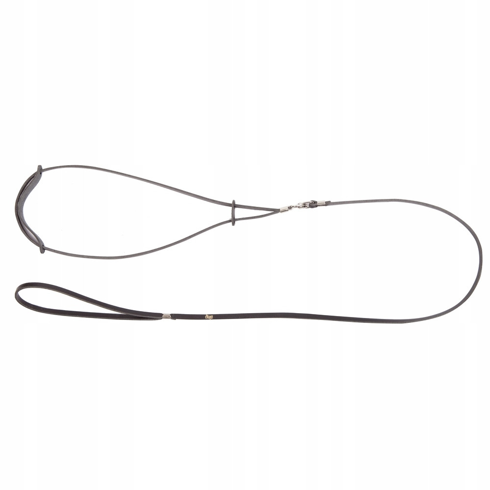 Dingo vodítko Ringová Z Kůže 0,6X150 CM Černá