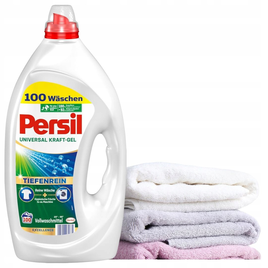 Persil Tiefenrein Universal 100 praní Gel Tekutý Prací Prostředek Bílý z Německa