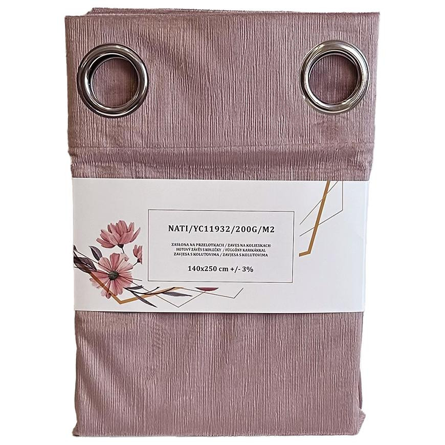 Závěs s oky YC11932/200G/010/140x250 cm vřesový