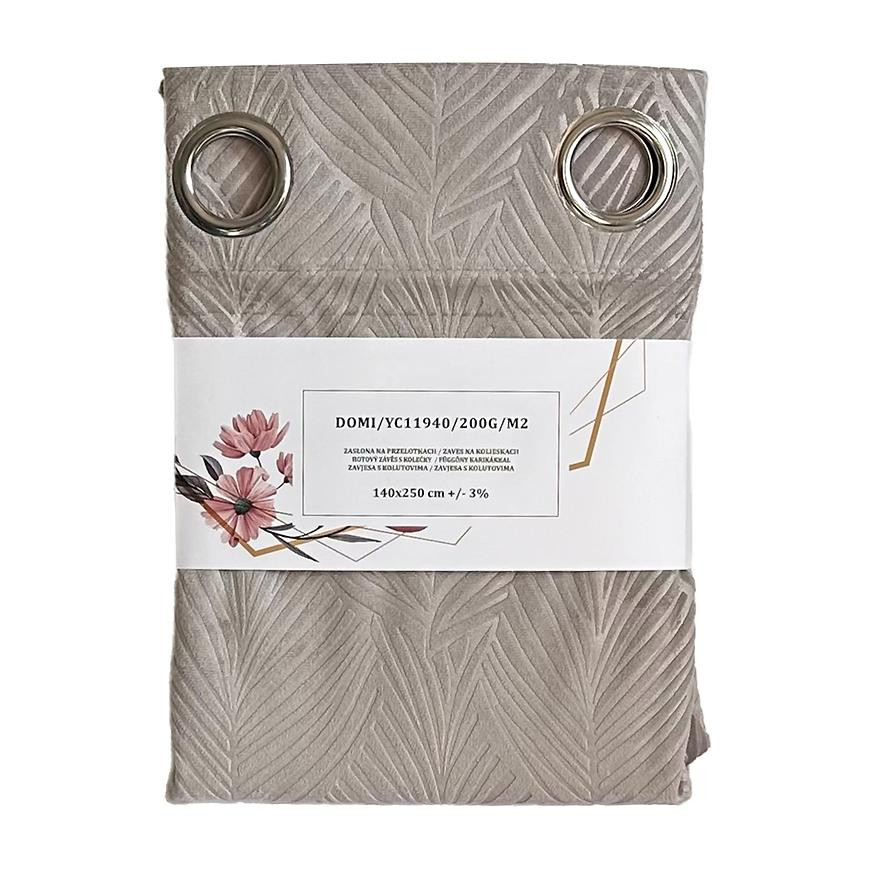 Závěs s oky YC11940/200G/122/140x250 cm šedý