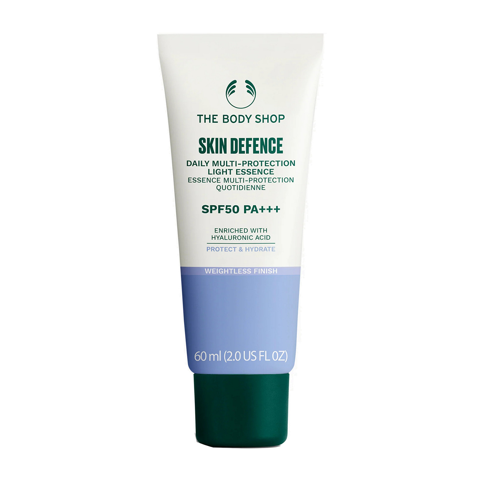 The Body Shop Lehký hydratační pleťový krém SPF 50 Skin Defence (Multi-Protection Light Essence) 60 ml