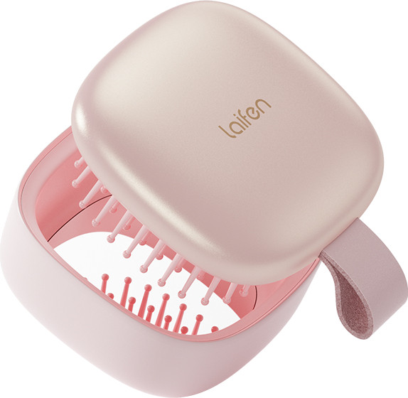 Laifen Kartáč na vlasy se zrcátkem Pink