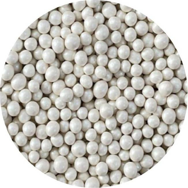 Cukrové perličky bílé metalické 3-4mm 1kg - I LOVE CAKES