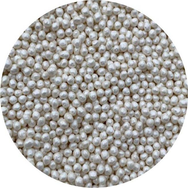 Cukrové perličky bíle metalické 2mm 1kg - I LOVE CAKES