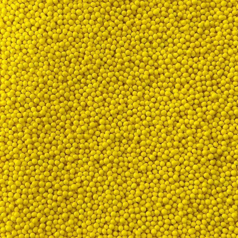 Cukrové perličky 2mm žluté 1kg - I LOVE CAKES