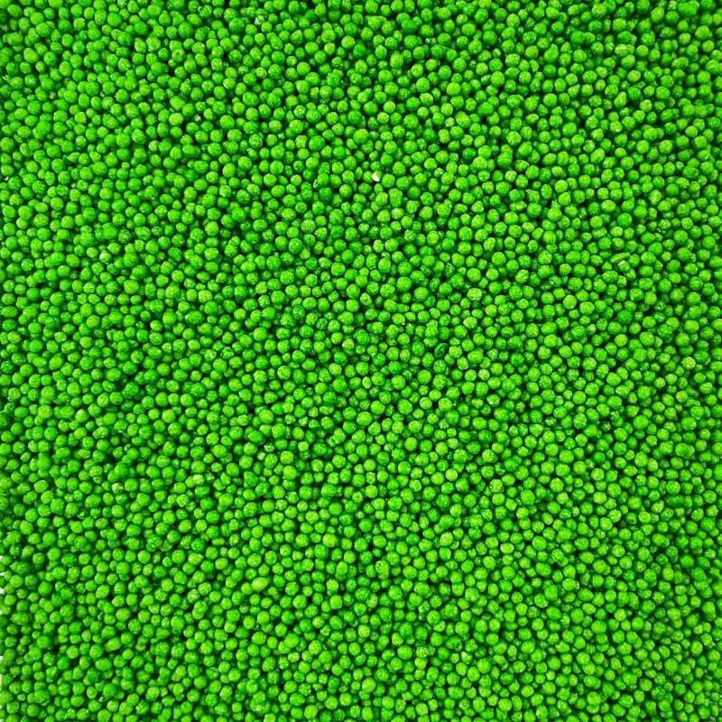 Cukrové perličky 2mm světle zelené 1kg - I LOVE CAKES
