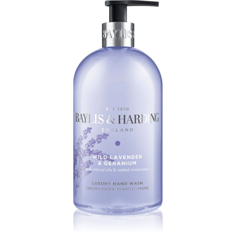 Baylis & Harding Wild Lavender & Geranium tekuté mýdlo na ruce s hydratačním účinkem 500 ml