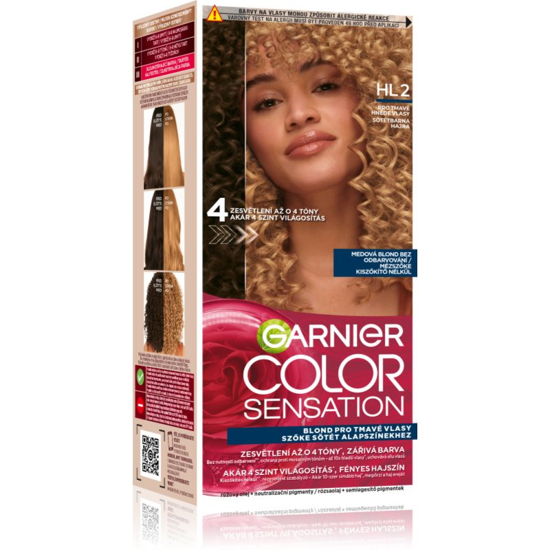 Garnier Color Sensation barva na vlasy odstín HL2 Dark Brown Hair 1 ks