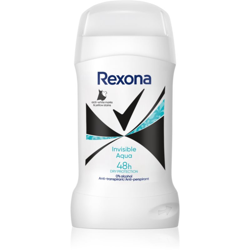 Rexona Invisible Aqua tuhý antiperspirant proti bílým skvrnám 50 ml
