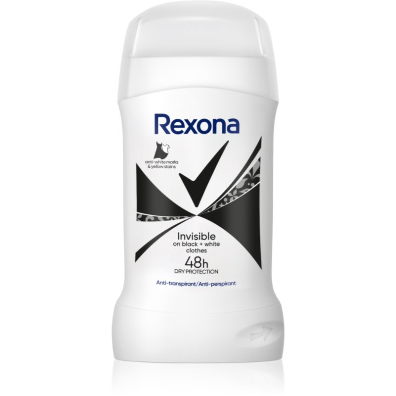 Rexona Invisible Black&White tuhý antiperspirant proti bílým skvrnám 50 ml