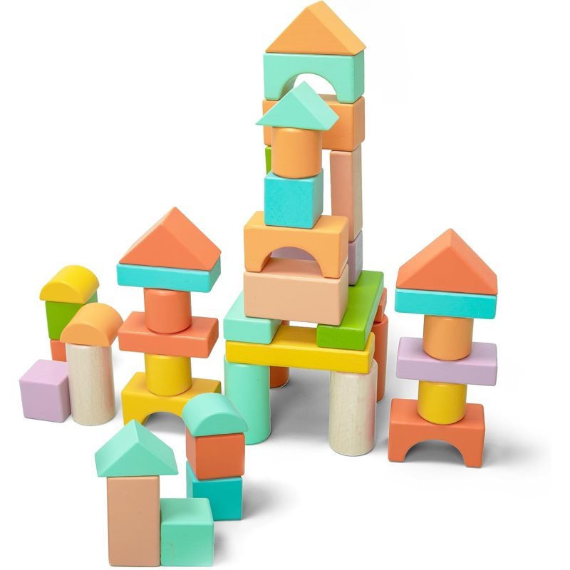 UMU Toys Wooden blocks aktivity hračka ze dřeva 1y+ 100 ks