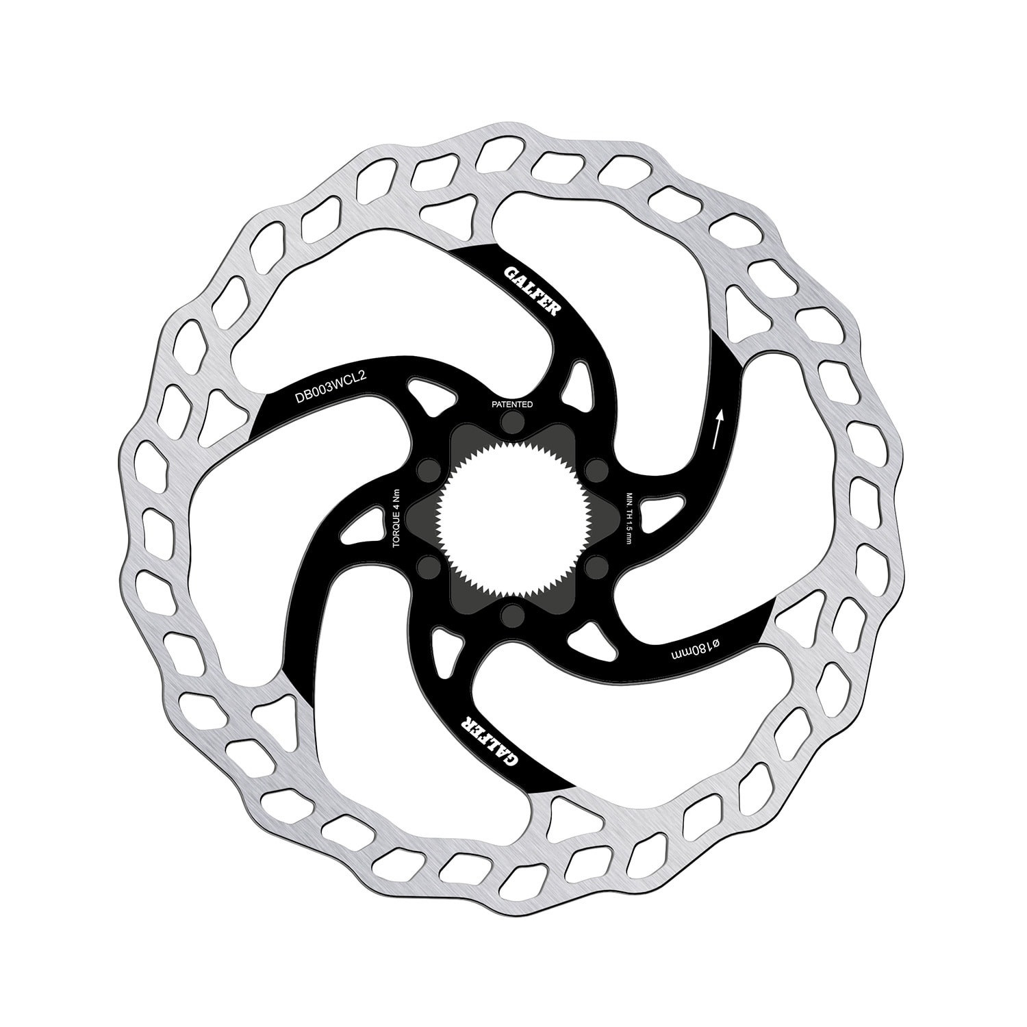 Galfer Fixed Wave Center Lock 180 mm × 2,0 mm