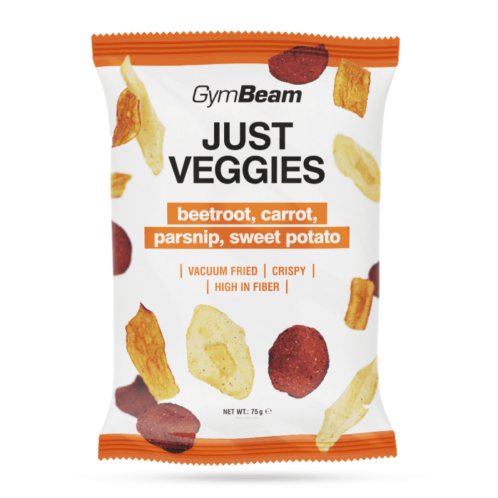 Just Veggies - směs zeleninových lupínků 75 g - GymBeam